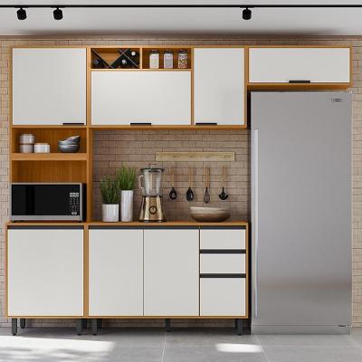 Cozinha Modulada 4 Pecas 260 Cm Raven Freijó Off White Pln Freijo Off White