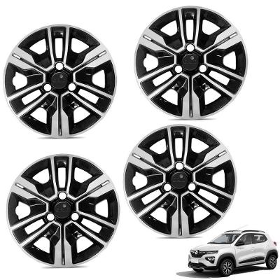 Jogo De Calota Kwid Outsider 2023 Aro 14 Pressão Preto E Prata