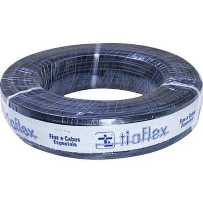 Cabo Para Microfone Balanceado Af(t) Ofhc 2 X 22awg Preto Tiaflex - Rl / 100