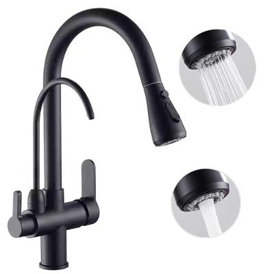 Torneira Monocomando Preta Gourmet 360 Luxo Quente Frio Regulavel Bancada Mesa Cuba Cozinha Extensivel