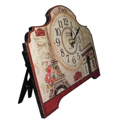 Relogio De Mesa Paris Vintage Retro Decoracao Casa (xin-07)