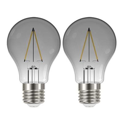 Lâmpada Led Fumê 30w Kit 2 Unid. Iluminação Decorativa Vintage Branco Quente Multifilamento Retrô Casa Luz Decoração