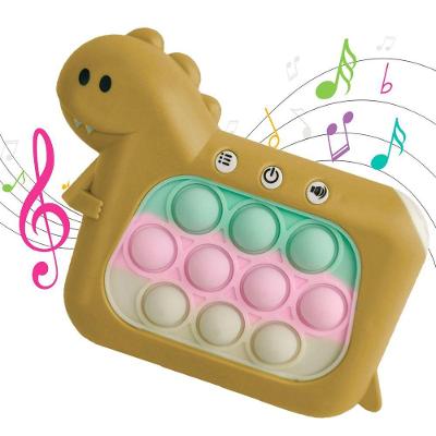 Pop It Mini Game 4 Modos Som Luzes Dinossauro Sensorial Anti Estresse Sensorial