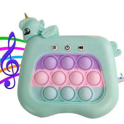 Pop It Fidget Mini Game Sensorial 4 Modos Luzes Som Unicornio Divertido Portatil Relaxante Anti Estresse