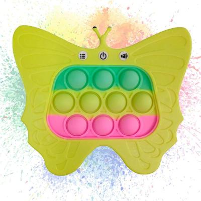 Pop It Mini Game Borboleta Interativo 4 Modos Som Luzes Fidget Sensorial Anti Estresse Crianças Toys Portatil Ansiedade