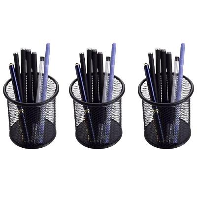 Porta Lapis Organizador Aramado Kit 3 Unidades Caneta Lapis Tesoura Escritorio Mesa De Trabalho Escrivaninha Home Office