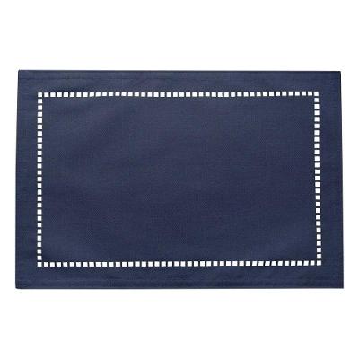 Lugar Americano Poliéster E Linho Levis Azul 45x30