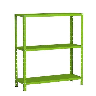Estante De Aço Multiuso Livros Decorações Ferramentas 03 Prateleiras EAF007008 Verde