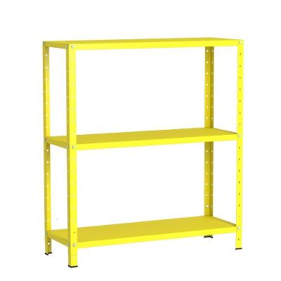 Estante De Aço Multiuso Livros Decorações Ferramentas 03 Prateleiras EAF007007 Amarelo