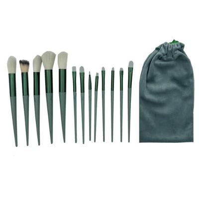 Pincel Kit 13 Peças Maquiagem Bolsa Make Up Base Corretivo Po Compacto Sombra