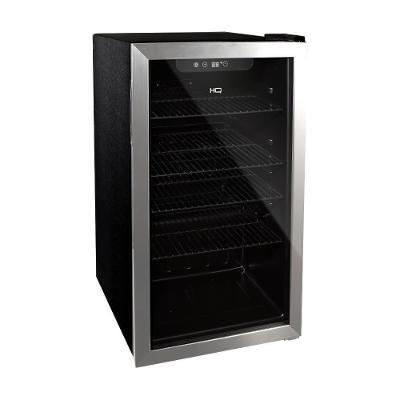 Cervejeira Expositor Vertical HQ Vidro Duplo 100 Litros Inox HQ-100CEVPV 220V
