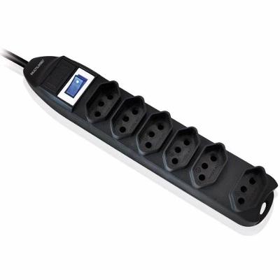 Filtro De Linha 6 Tomadas Linear Preto Wi221
