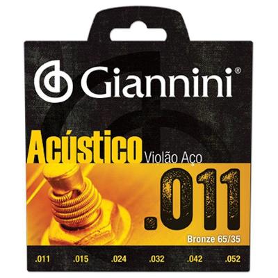 Corda Para Violao Giannini Gespw Bronze Acustica 65-35 0,011
