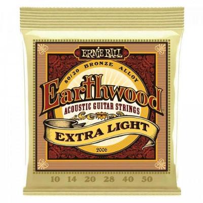Encordoamento Para Violão Aço .010 Extra Leve Earthwood 2006