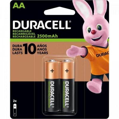 Pilha Recarregável Aa 2500mah (c-2 Pilhas) Duracell 