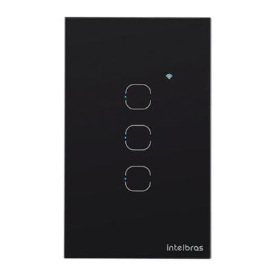 Interruptor Smart Touch Intelbras Ews1003 Wi-fi Com 3 Teclas