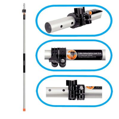 Cabo Metálico Extensível 3m Tramontina P- Serrote E Colhedor De Fruta