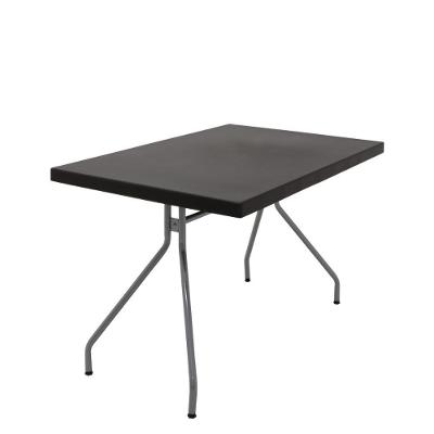 Mesa Geo Tramontina Kapa Summa Marrom Base Em Aço Carbono