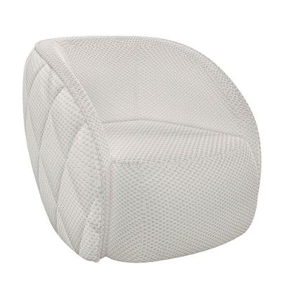 Poltrona Decorativa Para Sala 90cm Tressê Zion M22 Linho Cru - Mpozenato
