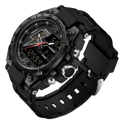 Relógio Masculino Militar Esportivo Digital à Prova D 'água 6137 Preto