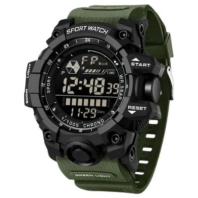 Relógio Eletrônico Masculino De Moda De Luxo Multifuncional 6229 Sanda Verde