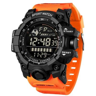 Relógio Eletrônico Masculino De Moda De Luxo Multifuncional 6229 Sanda Laranja