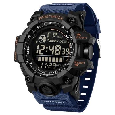 Relógio Eletrônico Masculino De Moda De Luxo Multifuncional 6229 Sanda Azul Escuro