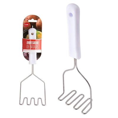 Amassador Batatas Plástico Pp E Aço Inox 25,5cm X 12cm X 6cm