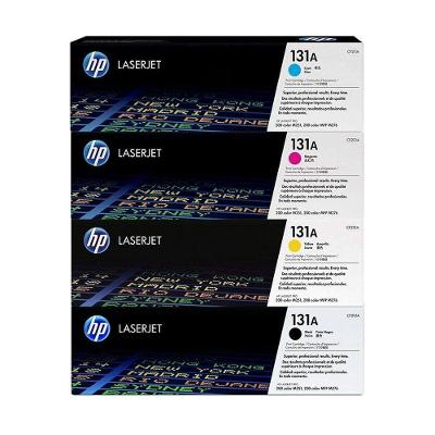 Kit 4x Cores Toner Original Hp 131a 276nw 251nw B+c+y+m