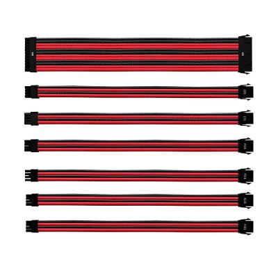 Kit De Cabo De Extensão Sleeved Psu 30 Cm Com Capa De...