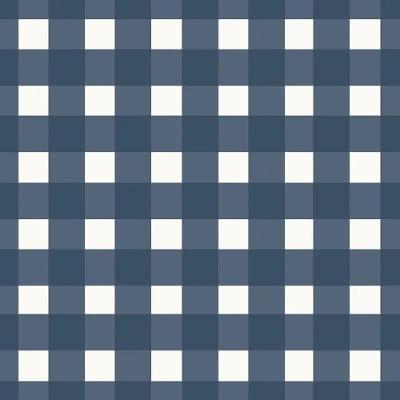 Papel De Parede Revoada Xadrez Vichi Marinho 4419