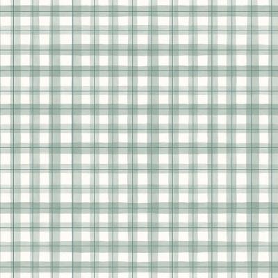 Papel De Parede Revoada Xadrez Picnic Pincelada Menta 4436