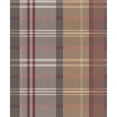 Papel De Parede Botany House Xadrez Roxo 15568