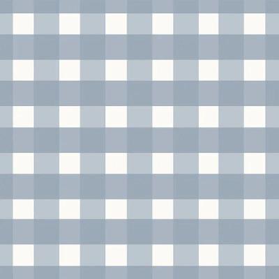 Papel De Parede Revoada Xadrez Vichi Azul 4409