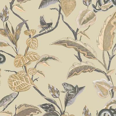 Papel De Parede Botany House Botânica Verde 15509