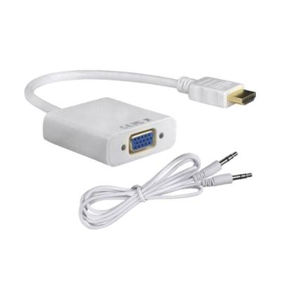 Cabo Conversor Hdmi Para Vga + Cabo De Audio Nwt Adap0038