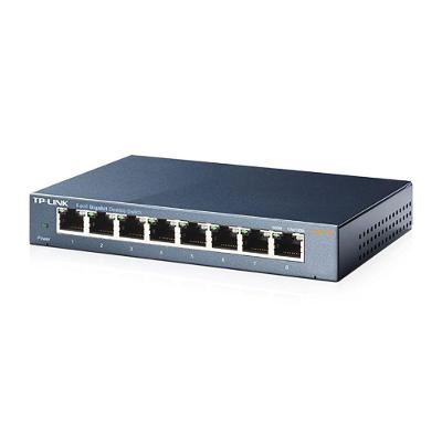 Switch 08 Portas Tp-link Tl-sg108 Gigabit 10-100-1000 Mbps