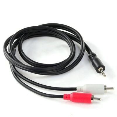 Cabo De áudio 2 Rca Macho Para P2 3.5mm Macho 1 Metro -