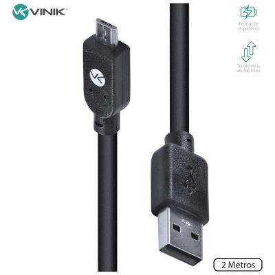 Cabo Usb X Micro Usb B 2.0 1.8m Preto Musb-2