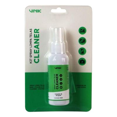 Kit Spray Limpa Telas 60ml + Flanela Vk Cleaner Vinik -