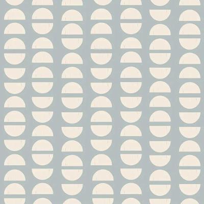 Papel De Parede Revoada Café Azul E Branco 4463