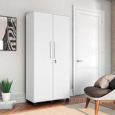Roupeiro Com 2 Portas Solteiro Gold Branco