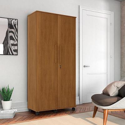 Roupeiro Com 2 Portas Solteiro Gold Amêndoa