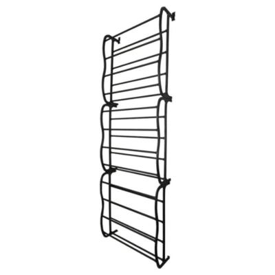 Sapateira Vertical De Parede E Porta Para 36 Pares Preta