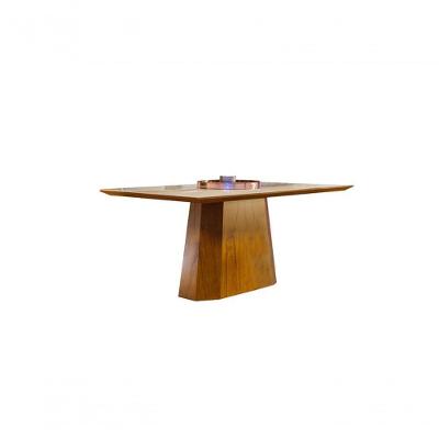Mesa De Jantar Madeira Maciça Com Vidro 1,80x0,90m - Esmeralda - Harmonia Salas