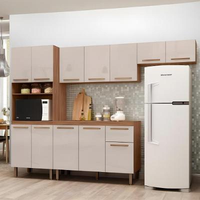 Armario De Cozinha Pop 1 Forno Com 12 Portas E 1 Gaveta Freijo/baunilha/freijo