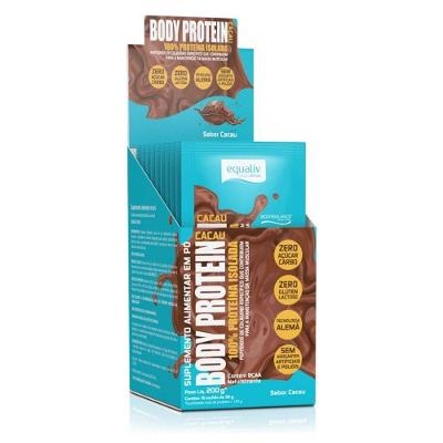 Body Protein Display 10 Sachês 20g Sabor Cacau