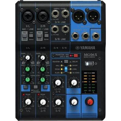 Mesa De Som Yamaha Mg06x 6 Canais Bivolt Preta