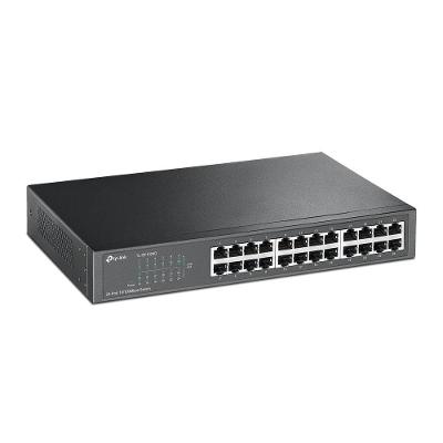 Switch Fast 24 Portas 10-100 Mesa Ou Montável Em Rack Não Gerenciável Tl-sf1024d Smb