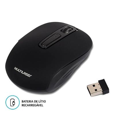 Mouse Multilaser Sem Fio Wave Litio 1600dpi 6 Botoes - Mo277